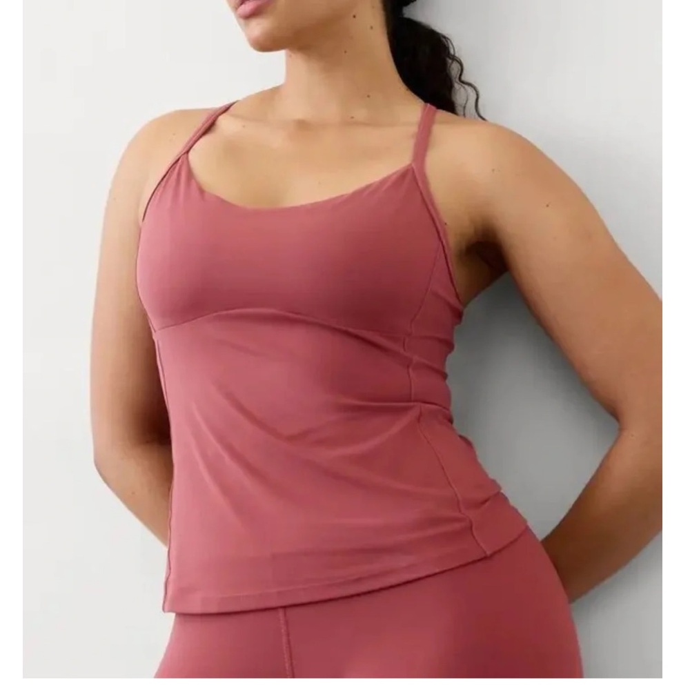 Athleta vital bra tank in dusty rose